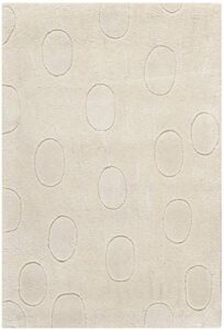 safavieh soho collection 2′ x 3′ white / white soh323a handmade premium wool accent rug