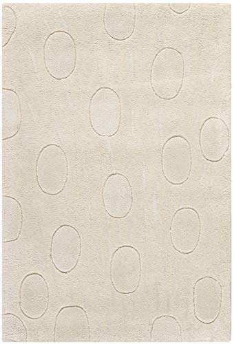 SAFAVIEH Soho Collection 2' x 3' White / White SOH323A Handmade Premium Wool Accent Rug