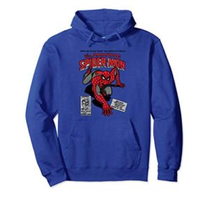 marvel spider-man retro comic hooded sweatshirt