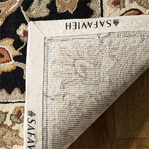 SAFAVIEH Easy Care Collection 2' x 3' Black/Ivory EZC101B Hand-Hooked Oriental Accent Rug