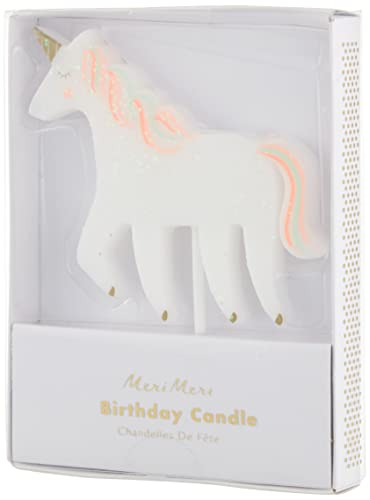 Meri Meri Unicorn Glitter Candle (Pack of 1)