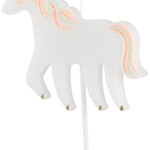 Meri Meri Unicorn Glitter Candle (Pack of 1)
