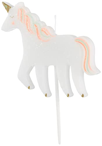 Meri Meri Unicorn Glitter Candle (Pack of 1)