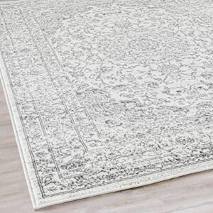 3212 Distressed Silver 7'10x10'6 Area Rug Carpet Large New
