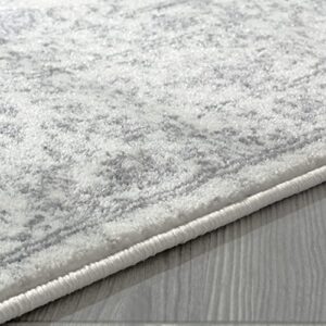 3212 Distressed Silver 7'10x10'6 Area Rug Carpet Large New