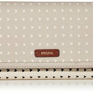 Fossil Women's Logan Leather RFID-Blocking Flap Clutch Wallet