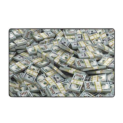 Super Soft Indoor Modern Money American Bill Dollars Area Rugs