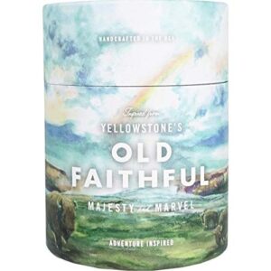 ethics supply co. old faithful candle | 12 oz | wild strawberry, subalpine fir, lodgepole pine | infused with essential oils & a premium grade of aromatic oils | 60 hour burn time