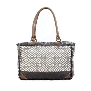 myra bag sapphire upcycled canvas handbag s-1322