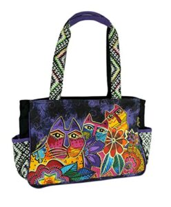 laurel burch laurel’s garden medium tote handbag