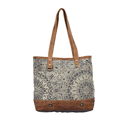 Myra Bag Objet d'art Upcycled Canvas Tote Bag S-1385