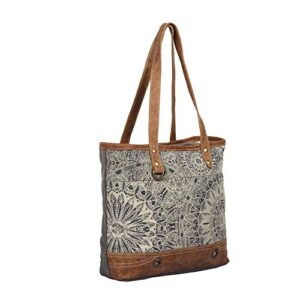 Myra Bag Objet d'art Upcycled Canvas Tote Bag S-1385