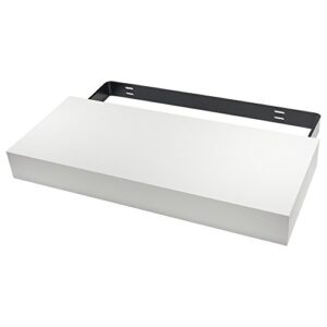 federal brace designer floating shelf proudly made in america (white, 24x10x3.25)