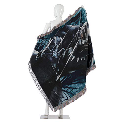 Marvel's Black Panther, "Ripper" Woven Tapestry Throw Blanket, 48" x 60", Multi Color