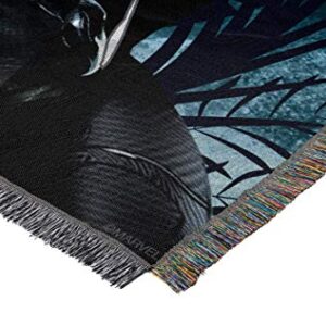 Marvel's Black Panther, "Ripper" Woven Tapestry Throw Blanket, 48" x 60", Multi Color