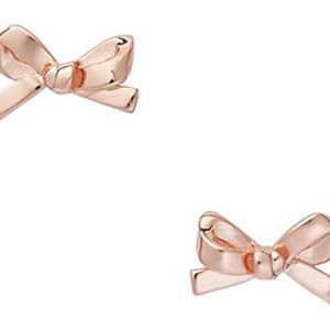 Kate Spade Skinny Mini Bow Stud Earrings, Rose Golden