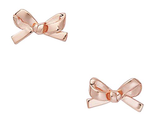 Kate Spade Skinny Mini Bow Stud Earrings, Rose Golden