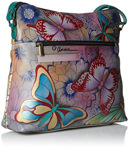 Anna by Anuschka womens 8202 Shoulder Handbag, Bpd-butterfly Paradise, One Size US