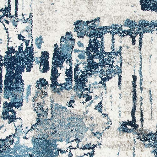 LUXE WEAVERS Abstract Area Rug, 106 Blue 5x7