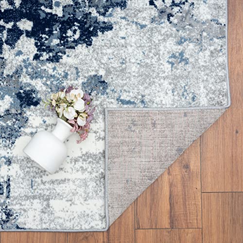 LUXE WEAVERS Abstract Area Rug, 106 Blue 5x7