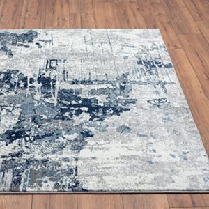 LUXE WEAVERS Abstract Area Rug, 106 Blue 5x7