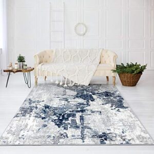 LUXE WEAVERS Abstract Area Rug, 106 Blue 5x7