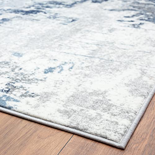 LUXE WEAVERS Abstract Area Rug, 106 Blue 5x7