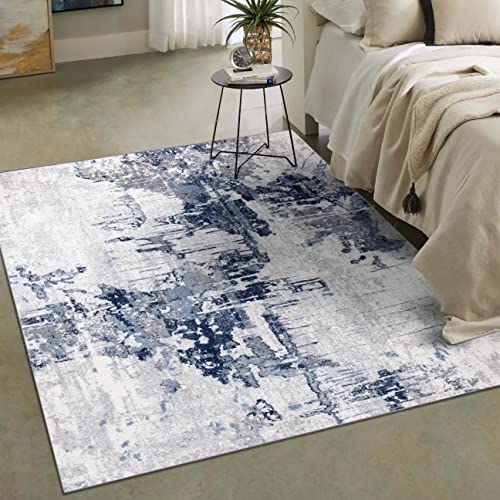 LUXE WEAVERS Abstract Area Rug, 106 Blue 5x7