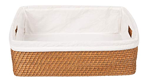 KOUBOO 1060054 Laguna Liner, Honey-Brown Rattan Shelf Basket