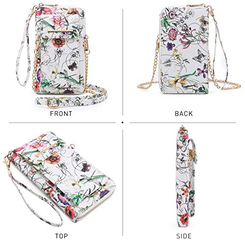 Dasein Crossbody Bag Phone Purse Handbag for Women Shoulder Bag Credit Card Wristlet Wallet with Multi Pockets