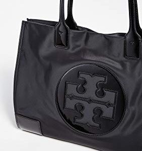 Tory Burch Women's Ella Patent Tote, Black, One Size