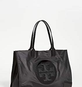 Tory Burch Women's Ella Patent Tote, Black, One Size