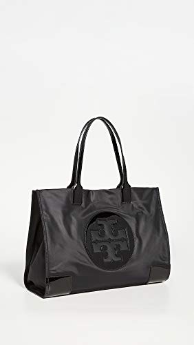 Tory Burch Women's Ella Patent Tote, Black, One Size