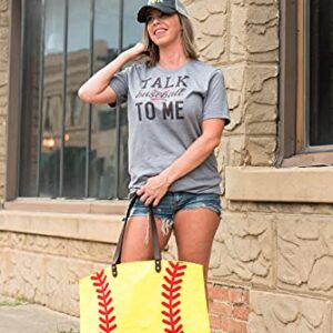 Cocomo Soul Softball Canvas Tote Bag Handbag Large Sports 20 x 17 Inches