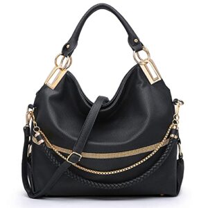 dasein women purses handbags fashion hobo bags vegan leather purse ladies handbag casual tote rhinestone satchel shoulder bag