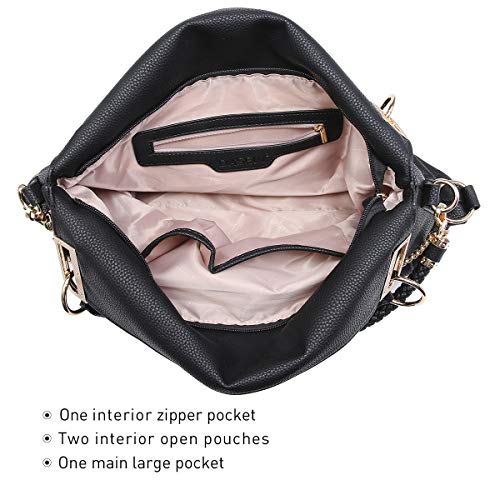 Dasein Women Purses Handbags Fashion Hobo Bags Vegan Leather Purse Ladies Handbag Casual Tote Rhinestone Satchel Shoulder Bag