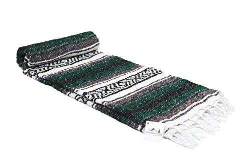 Mexican Beach Artisan Made Blanket Throw 4.6ft X 6.6ft Throw Yoga Roll Sanyork (Tm)000011