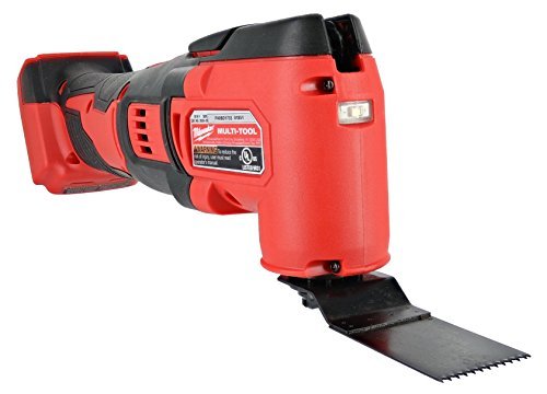 Milwaukee 2626-20 M18 18V Lithium Ion Cordless 18,000 OPM Orbiting Multi Tool with Woodcutting Blades and Sanding Pad with Sheets Included (Battery Not Included, Power Tool Only)