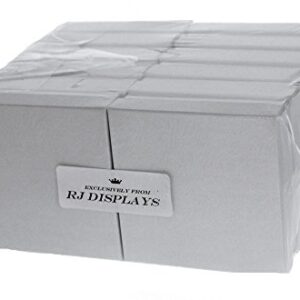 RJ Displays-20 Pack Cotton Filled Swirl White Color Jewelry Gift and Retail Boxes 3 X 3 X 1 Inch Size