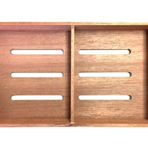 F.e.s.s. Fess Storage versatility Cedar Tray with Adjustable Divider