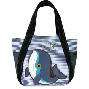 chala whale carryall zip tote