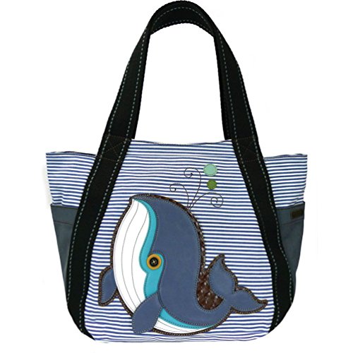 Chala Whale Carryall Zip Tote