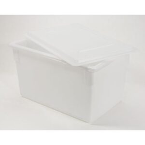 rubbermaid rcp3501whi food/tote boxes 21.5gal 26w x 18d x 15h white
