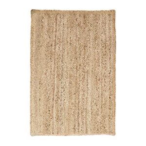 Superior Hand Woven Natural Fiber Reversible High Traffic Resistant Braided Jute Area Rug, 8' x 10'