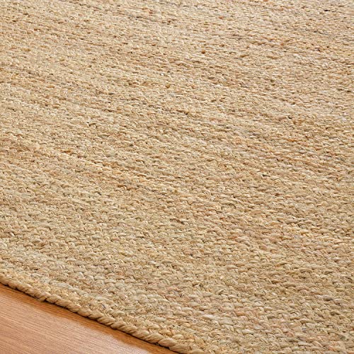 Superior Hand Woven Natural Fiber Reversible High Traffic Resistant Braided Jute Area Rug, 8' x 10'