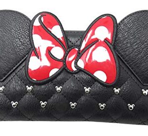 Loungefly x Minnie Bow Wallet WDWA0564, Black, Standard