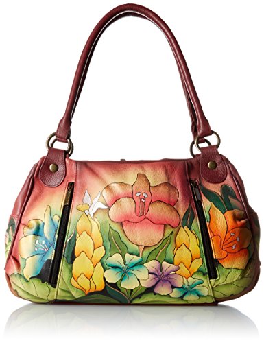 Anna by Anuschka womens 8064 Shoulder Handbag, Mediterranean Garden, One Size US