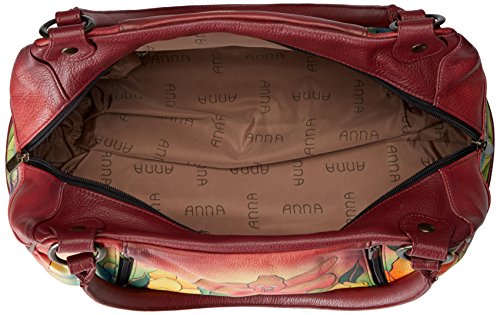 Anna by Anuschka womens 8064 Shoulder Handbag, Mediterranean Garden, One Size US