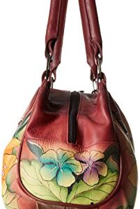 Anna by Anuschka womens 8064 Shoulder Handbag, Mediterranean Garden, One Size US