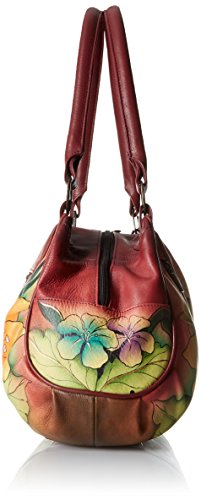 Anna by Anuschka womens 8064 Shoulder Handbag, Mediterranean Garden, One Size US